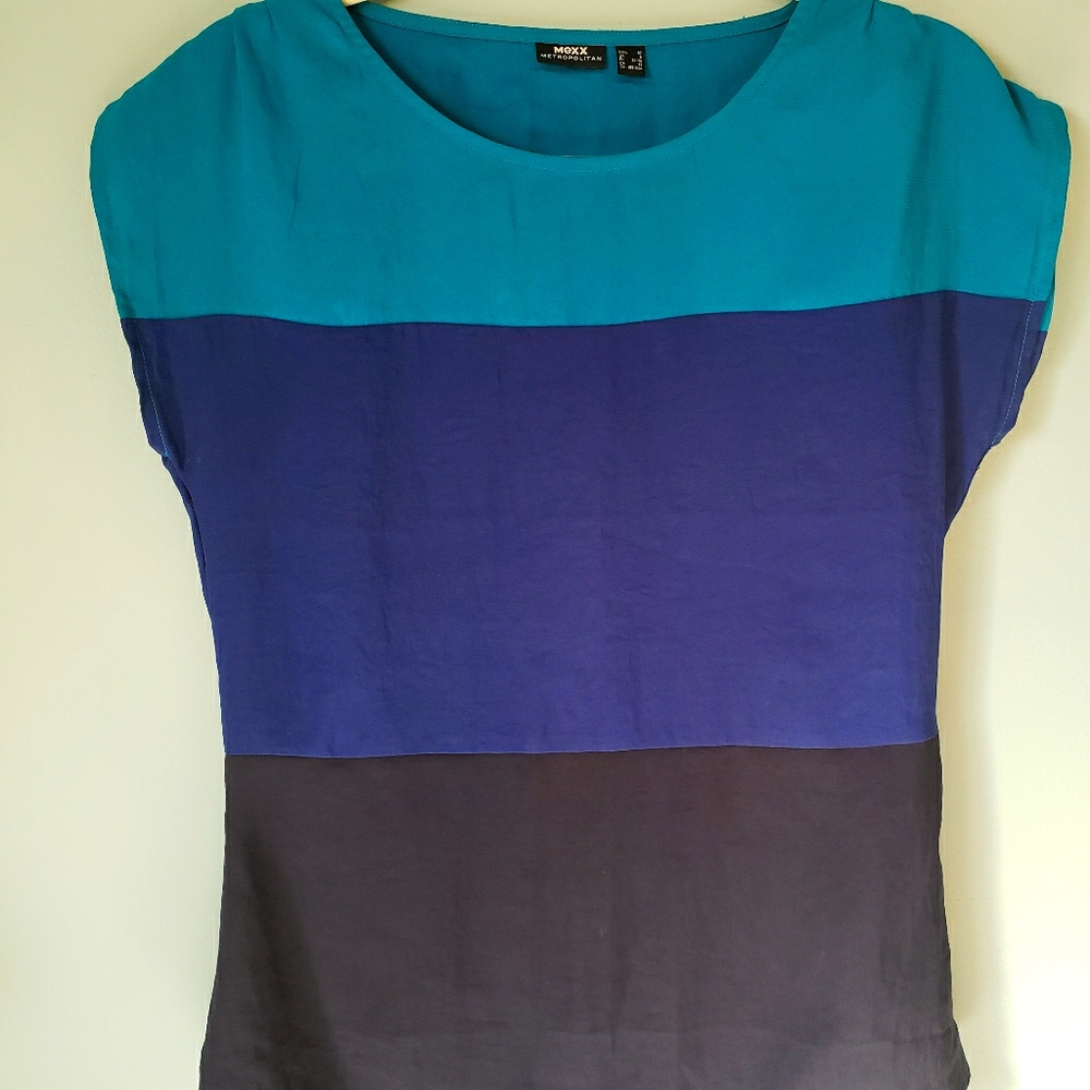 Colour block blouse